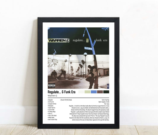 Warren G | Regulate... G Funk Era | Custom Album Cover Poster Print