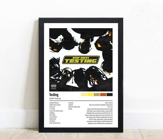 A$AP Rocky | Testing| Custom Album Cover Poster Print
