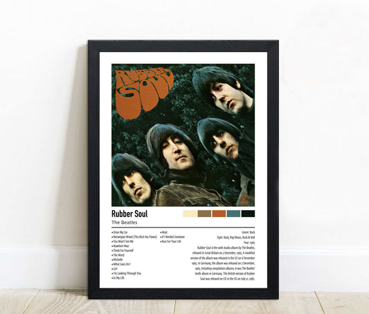 The Beatles | Rubber Soul | Custom Album Cover Poster Print