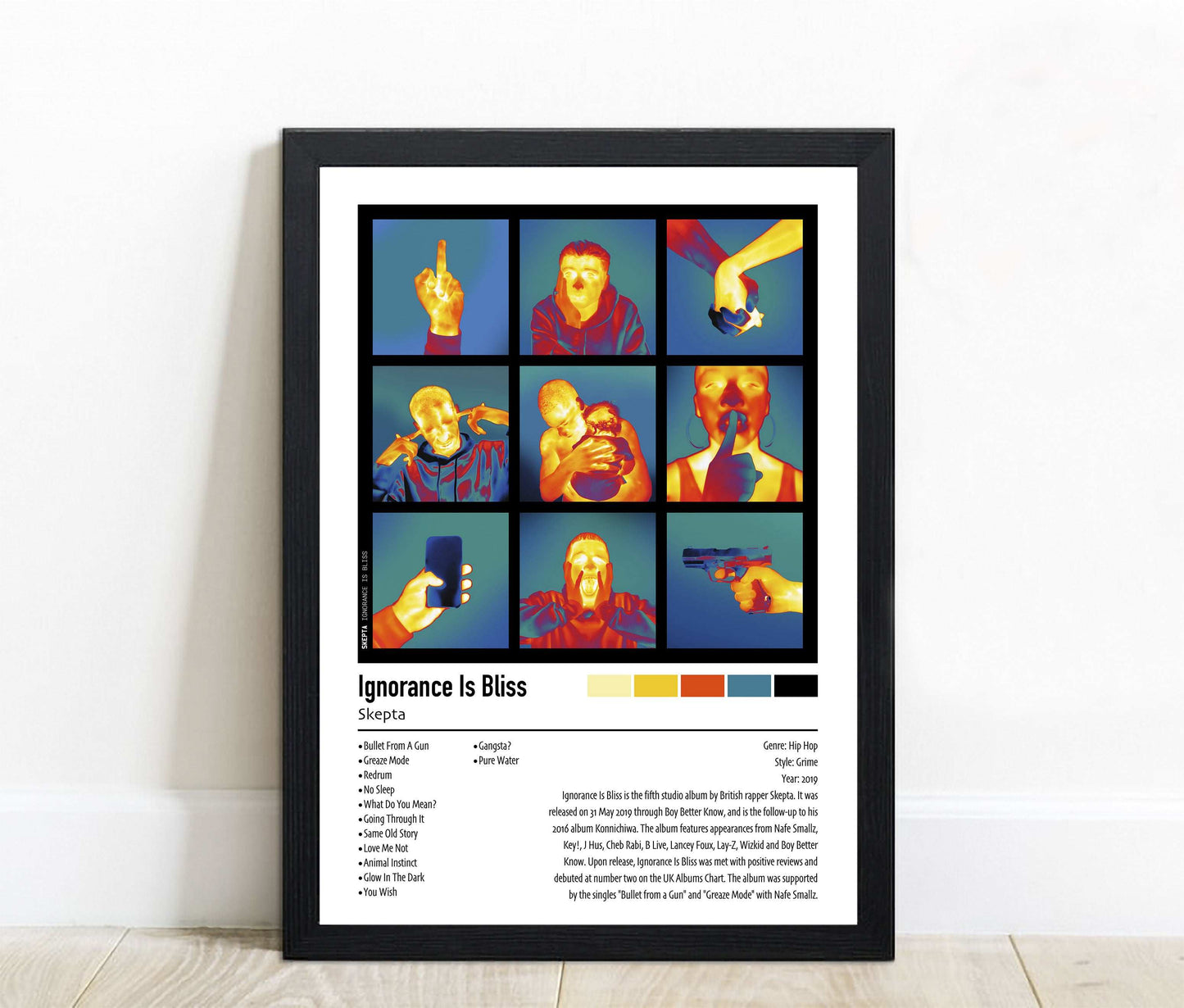 Skepta | Ignorance Is Bliss | Custom Album Cover Poster Print