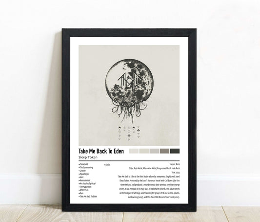 Sleep Token | Take Me Back To Eden | Custom Album Cover Poster Print