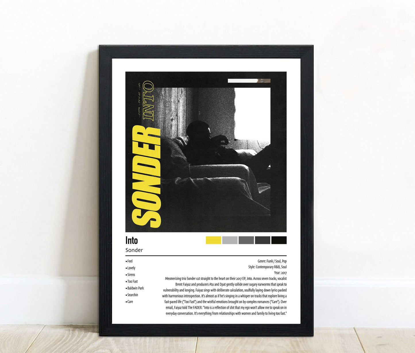 Sonder | Into | Custom Album Cover Poster Print