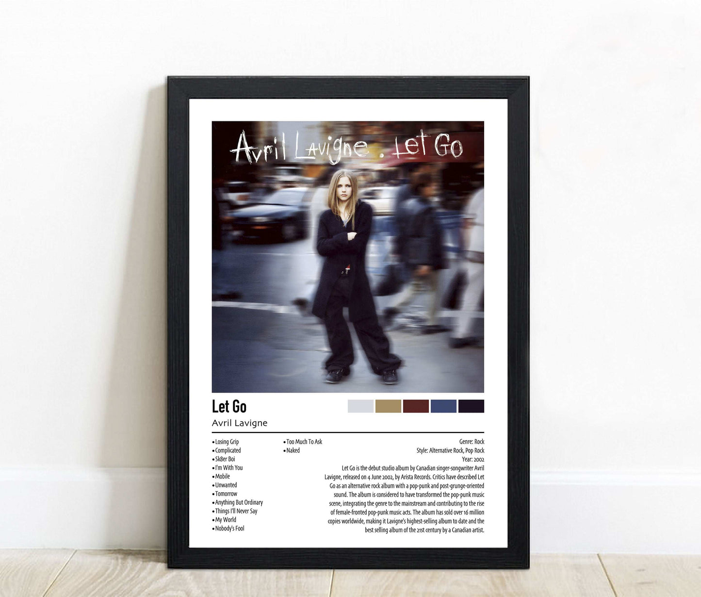 Avril Lavigne | Let Go | Custom Album Cover Poster Print