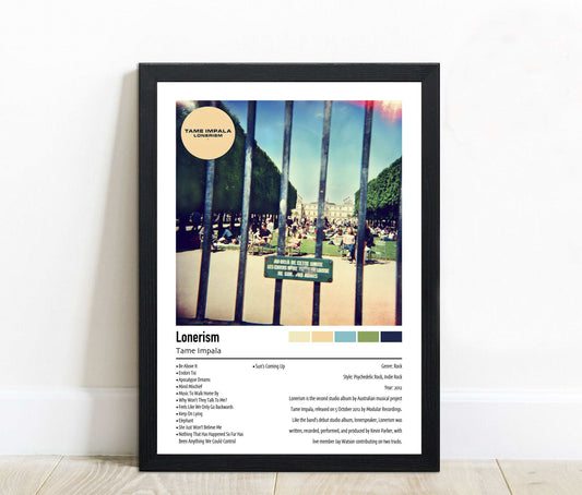 Tame Impala | Lonerism | Custom Album Cover Poster Print