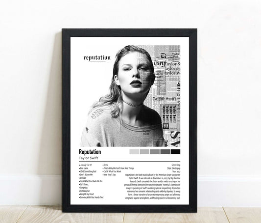 Taylor Swift | Reputation | Custom Album Cover Poster Print