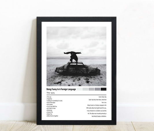 The 1975 | Being Funny In A Foreign Language | Custom Album Cover Poster Print