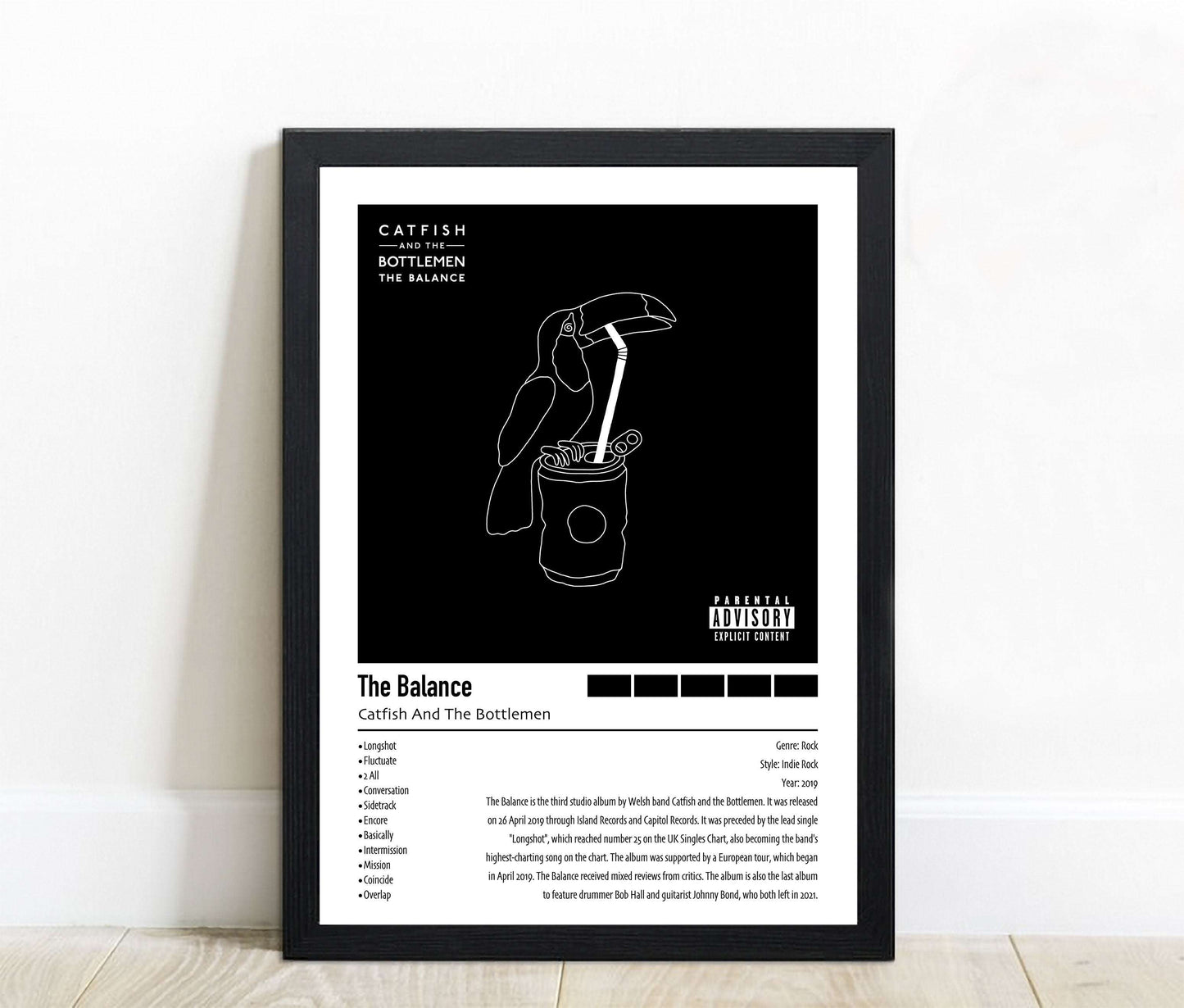 Catfish And The Bottlemen | The Balance | Custom Album Cover Poster Print