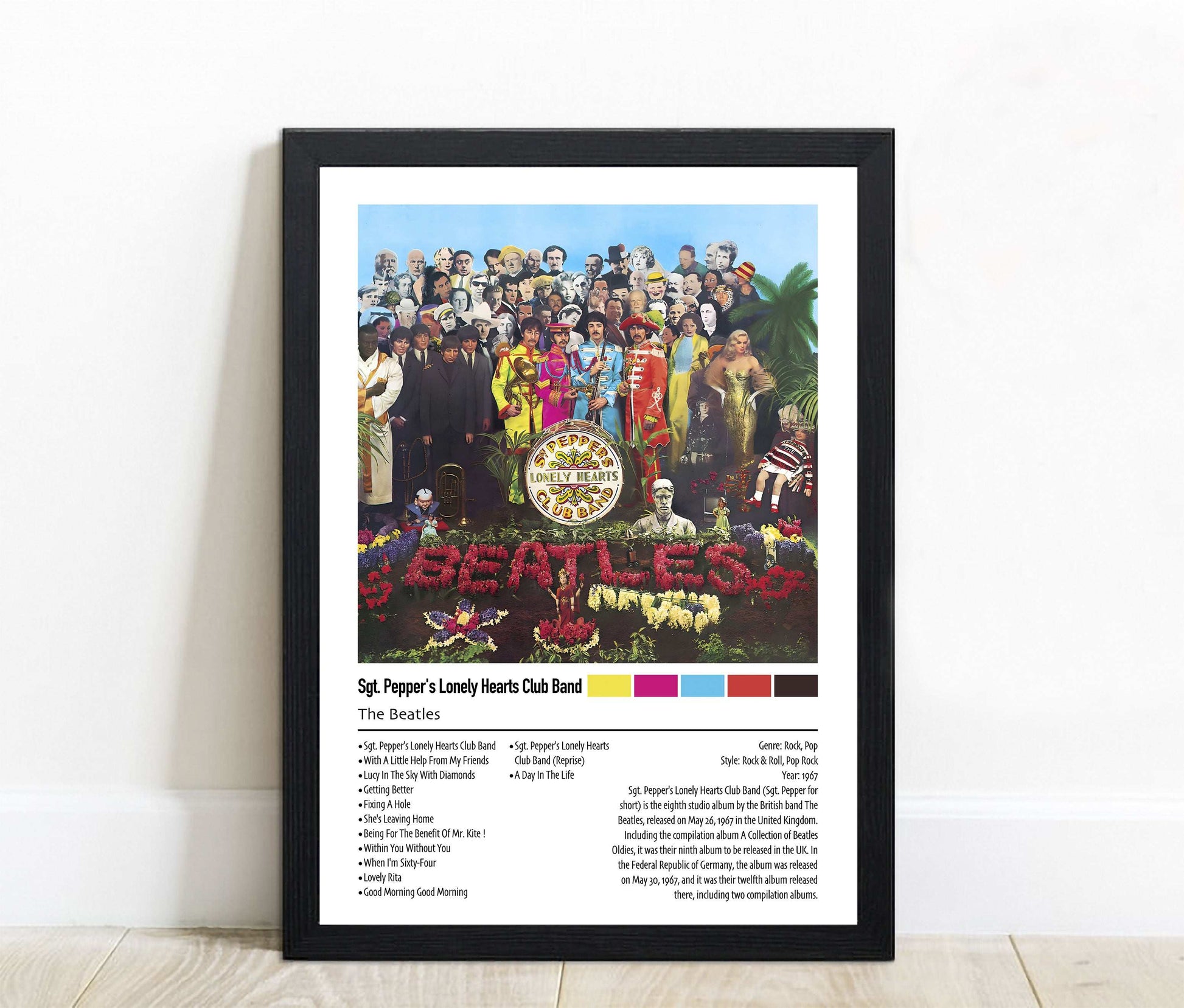 The Beatles | Sgt. Pepper's Lonely Hearts Club Band | Custom Album Cover Poster Print