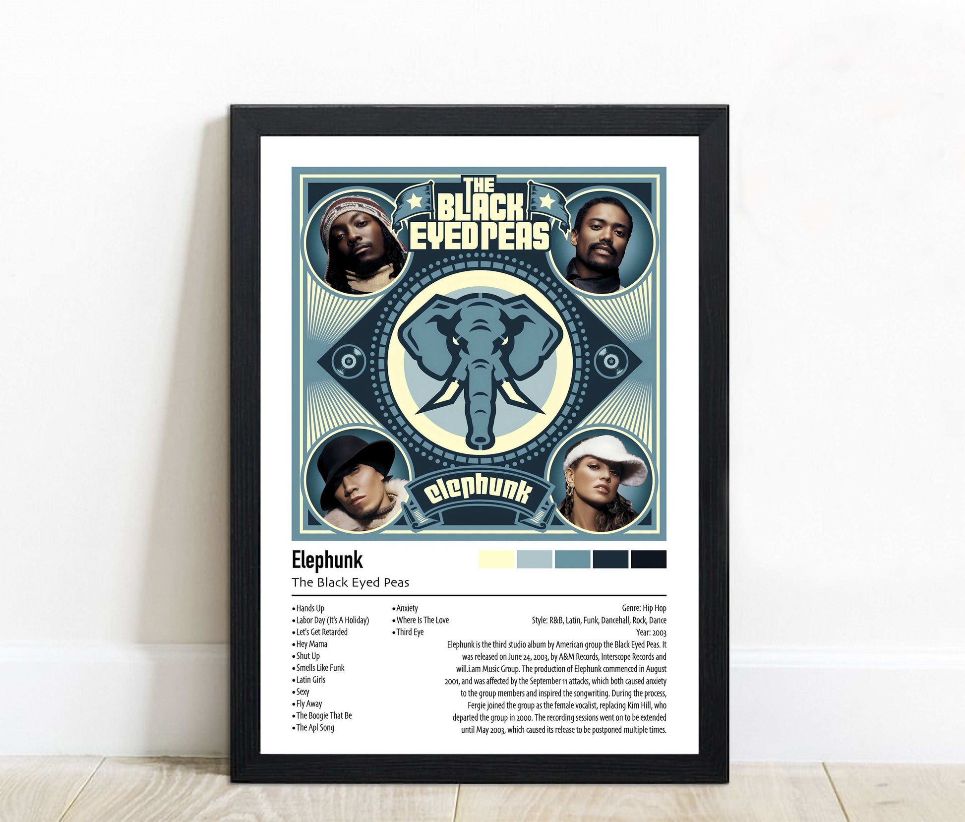 The Black Eyed Peas | Elephunk | Custom Album Cover Poster Print