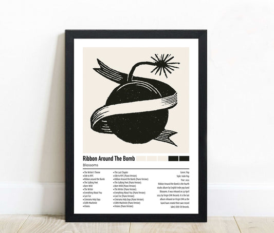 Blossoms | Ribbon Around The Bomb | Custom Album Cover Poster Print