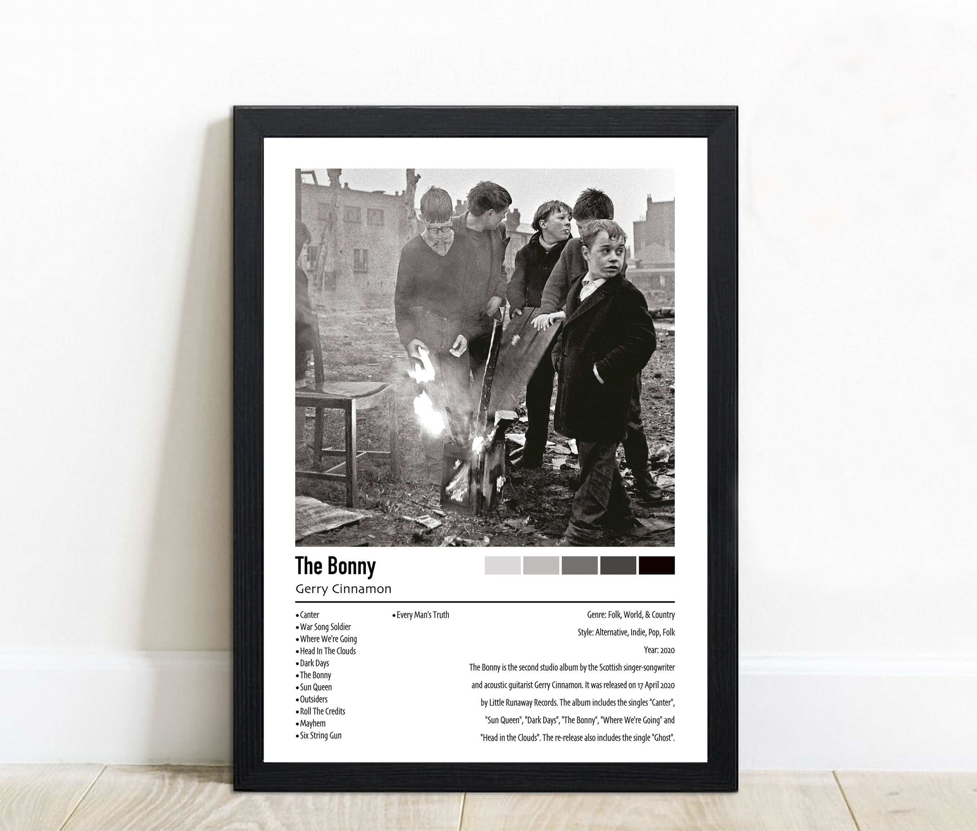 Gerry Cinnamon | The Bonny | Custom Album Cover Poster Print