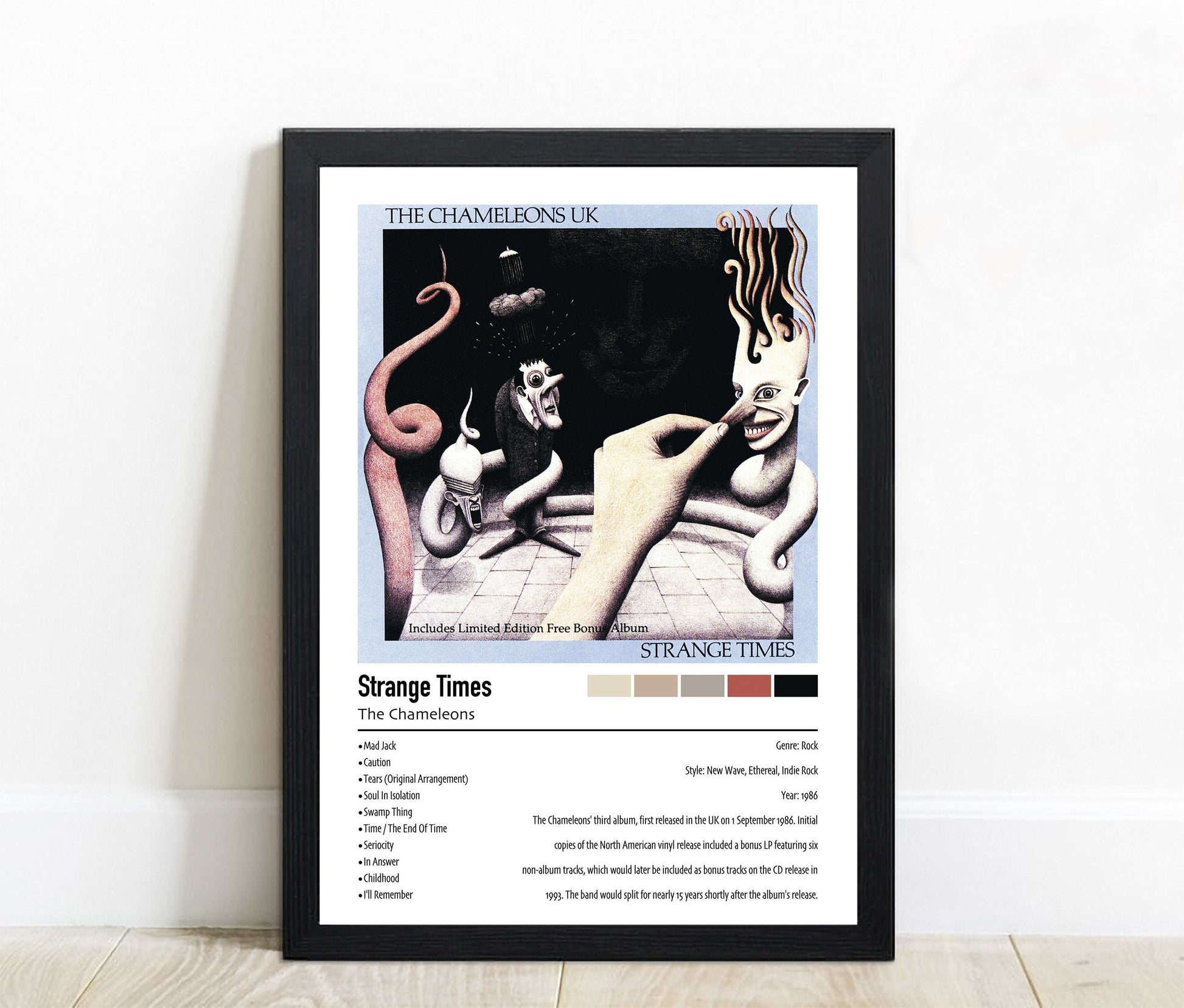 The Chameleons | Strange Times | Custom Album Cover Poster Print
