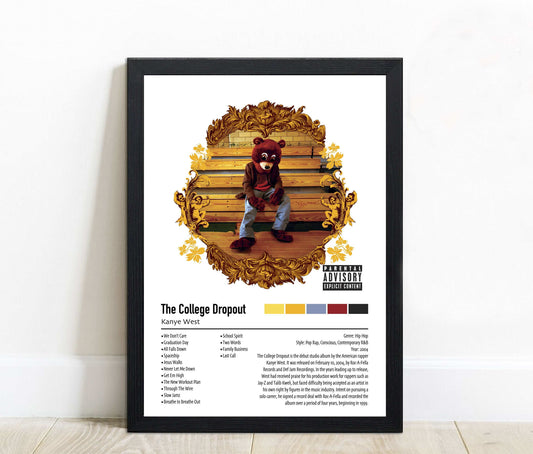 Kanye West | The College Dropout | Custom Album Cover Poster Print