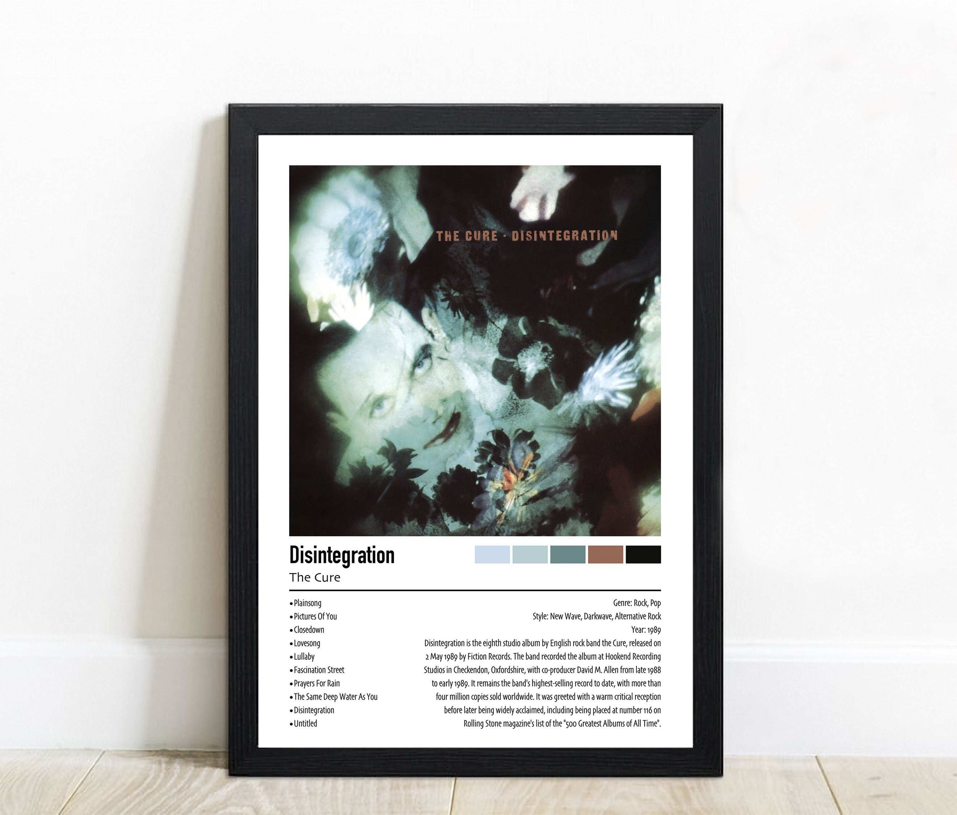 The Cure | Disintegration | Custom Album Cover Poster Print