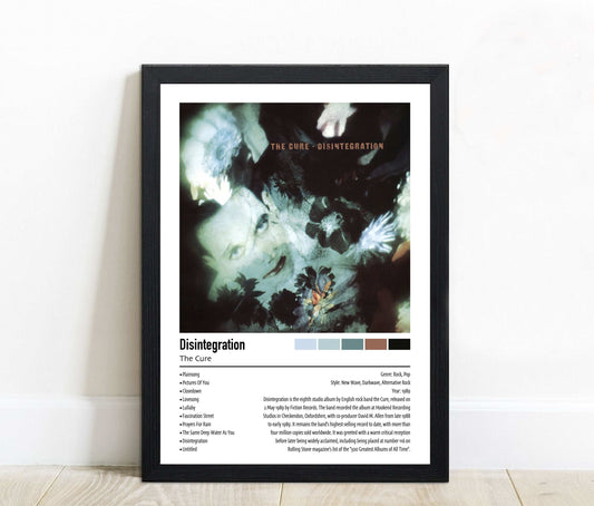The Cure | Disintegration | Custom Album Cover Poster Print
