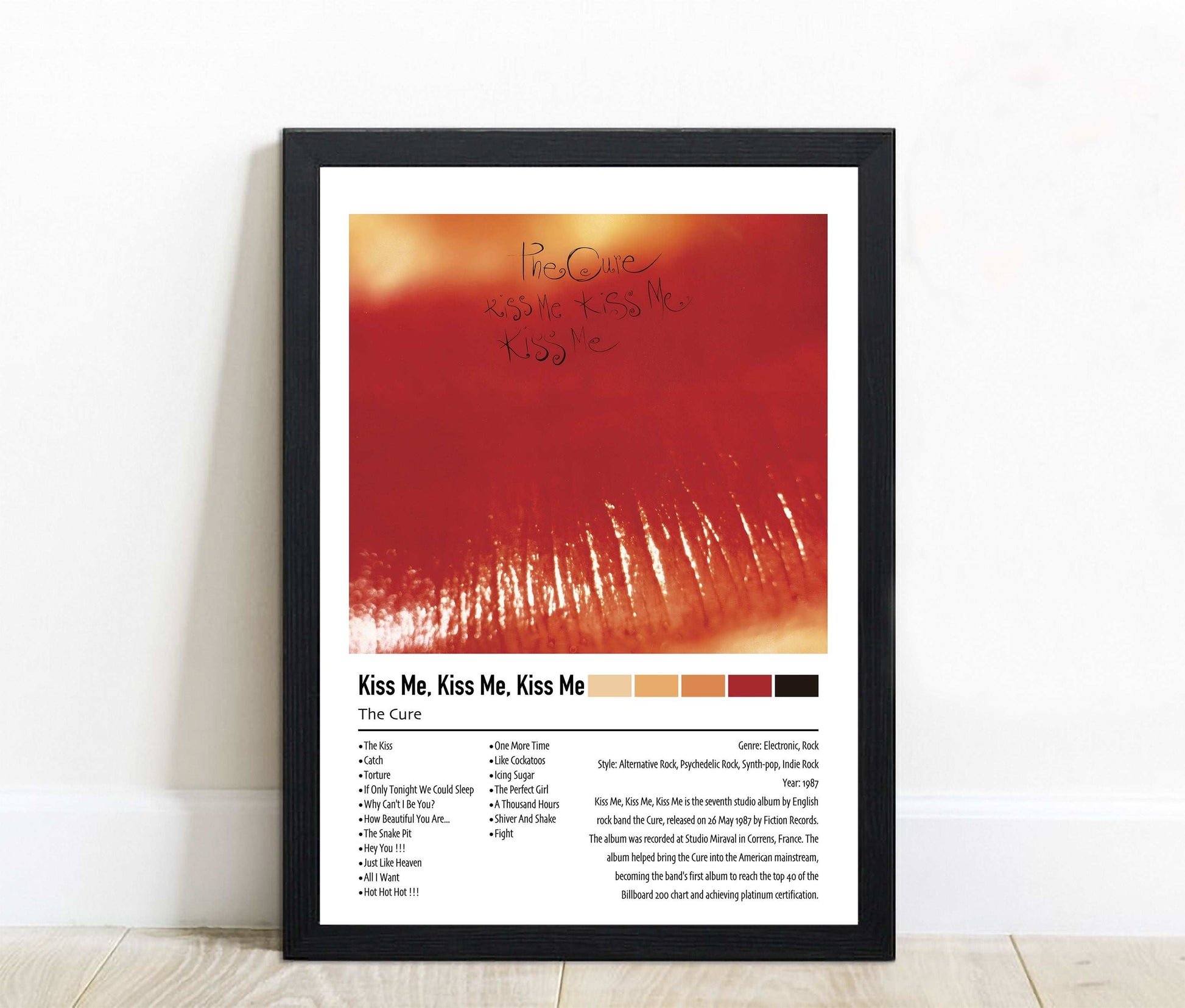 The Cure | Kiss Me, Kiss Me, Kiss Me | Custom Album Cover Poster Print