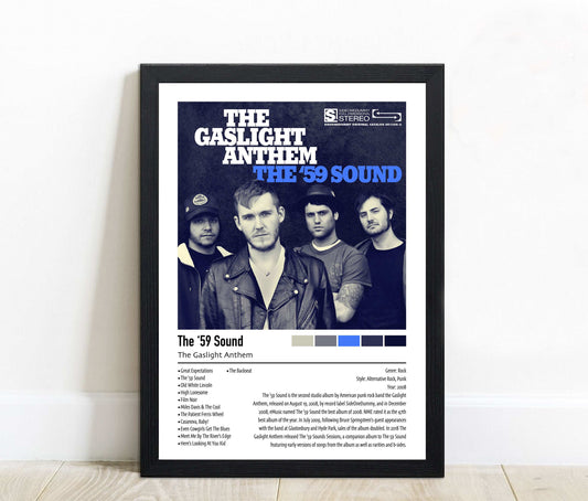 The Gaslight Anthem | The '59 Sound | Custom Album Cover Poster Print