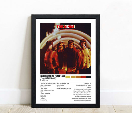 The Kinks | The Kinks Are The Village Green Preservation Society | Custom Album Cover Poster Print