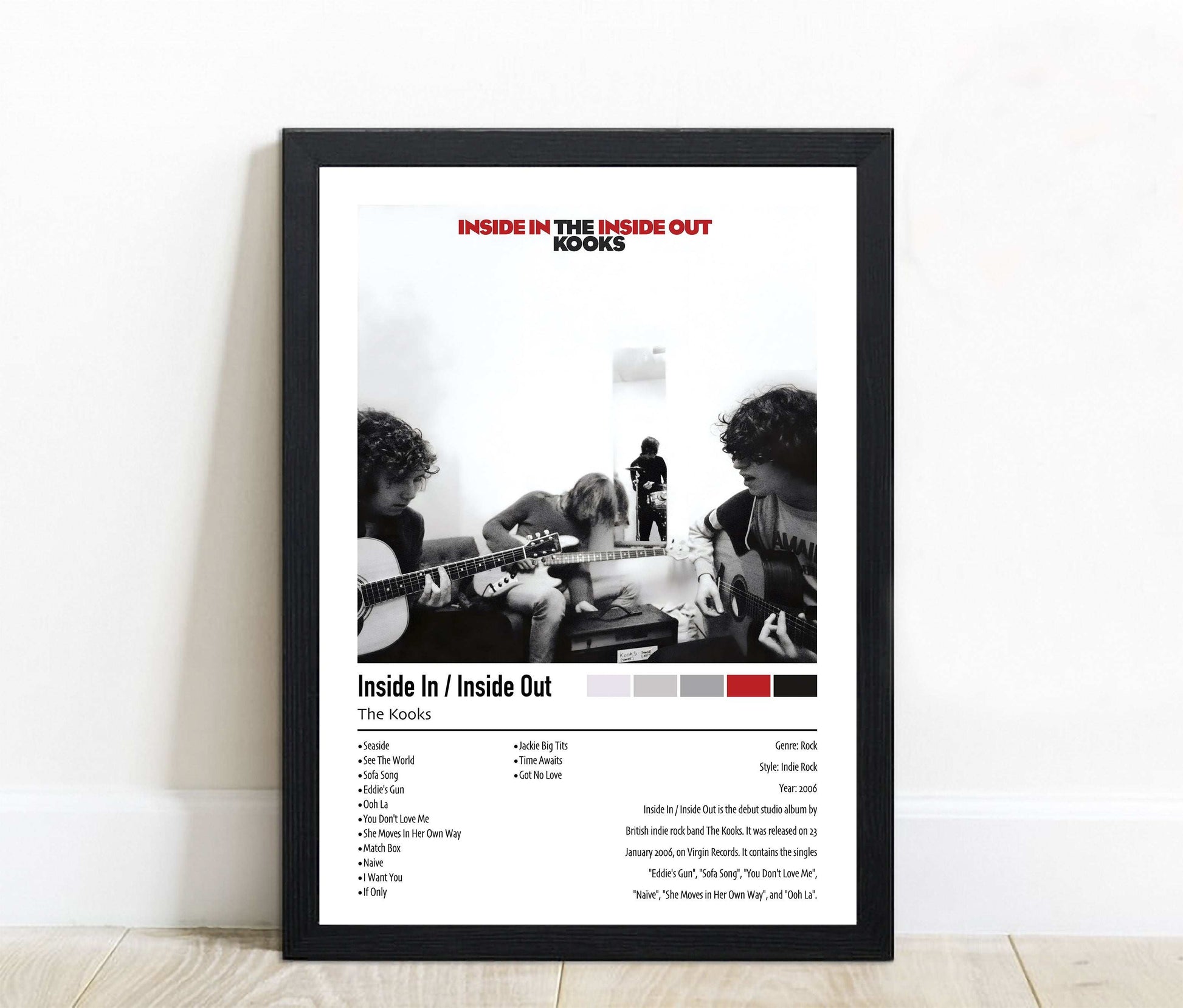 The Kooks | Inside In / Inside Out | Custom Album Cover Poster Print