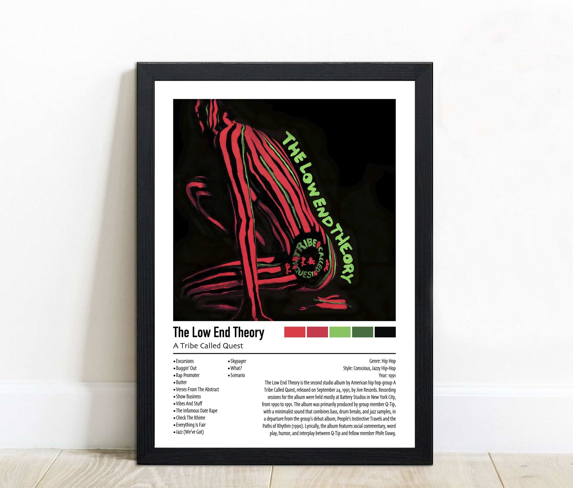 A Tribe Called Quest | The Low End Theory | Custom Album Cover Poster Print