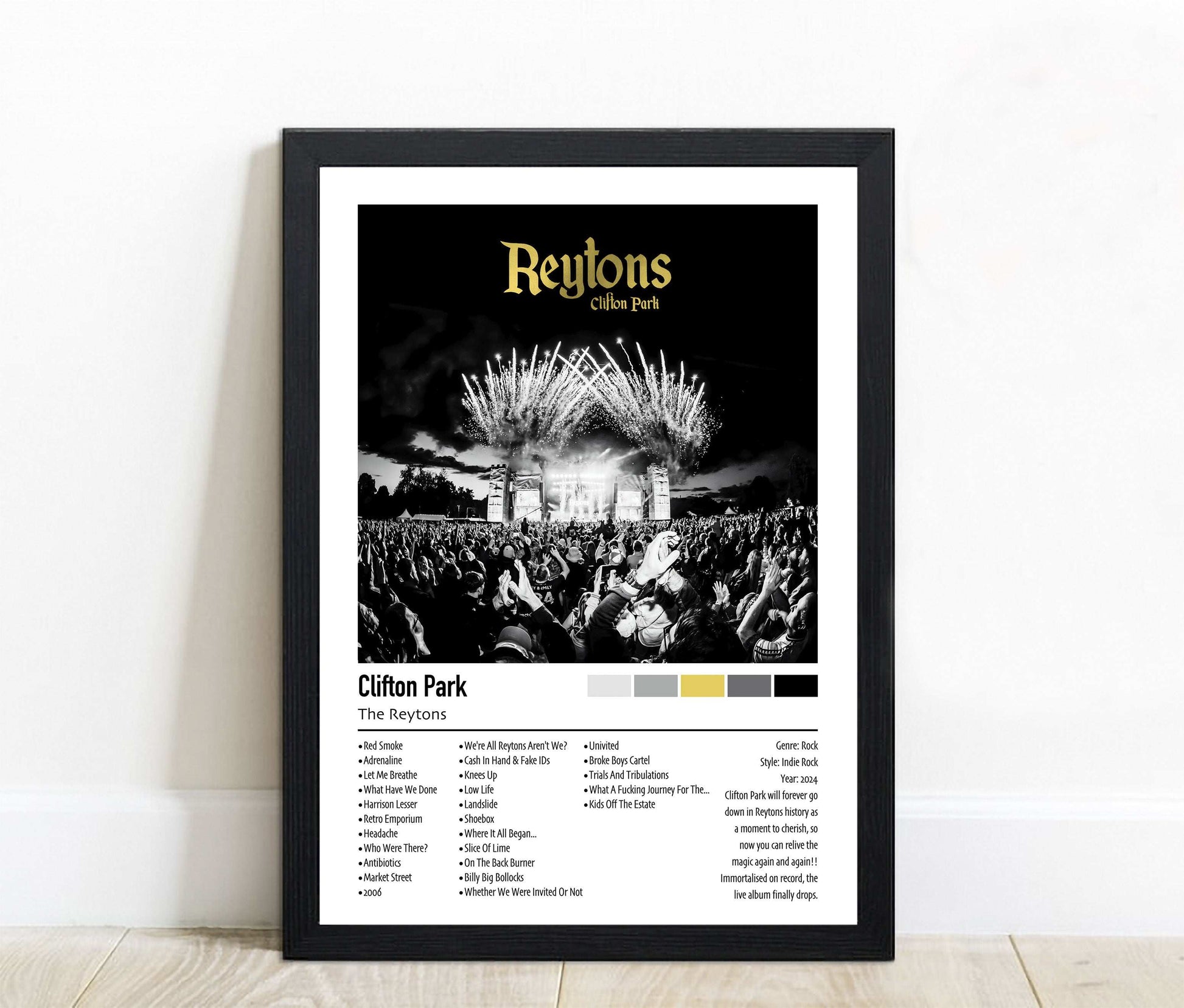 The Reytons | Clifton Park | Custom Album Cover Poster Print