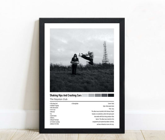 The Royston Club | Shaking Hips And Crashing Cars | Custom Album Cover Poster Print