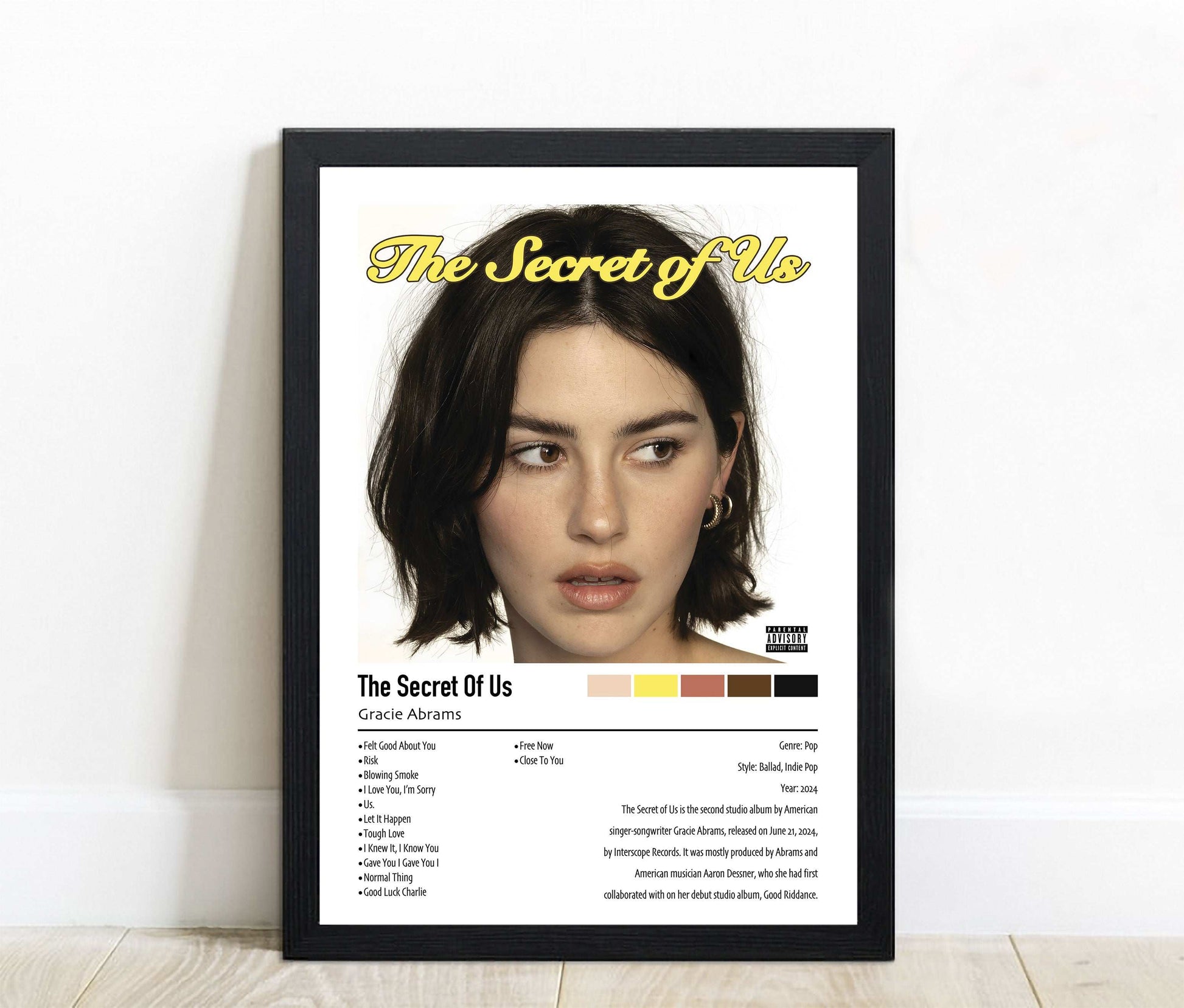 Gracie Abrams | The Secret Of Us | Custom Album Cover Poster Print