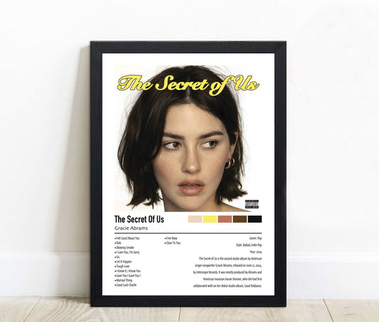 Gracie Abrams | The Secret Of Us | Custom Album Cover Poster Print