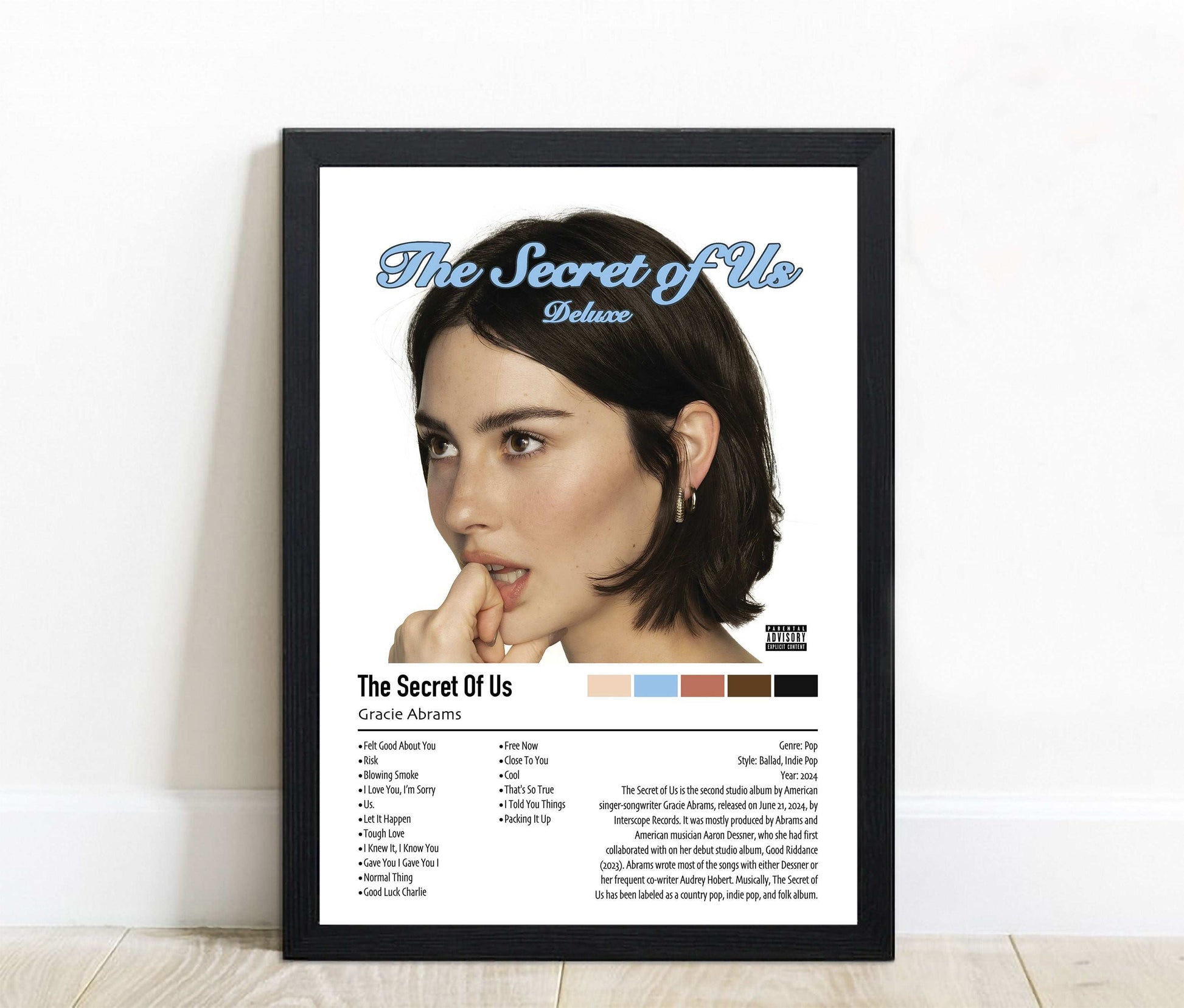 Gracie Abrams | The Secret Of Us (Deluxe) | Custom Album Cover Poster Print