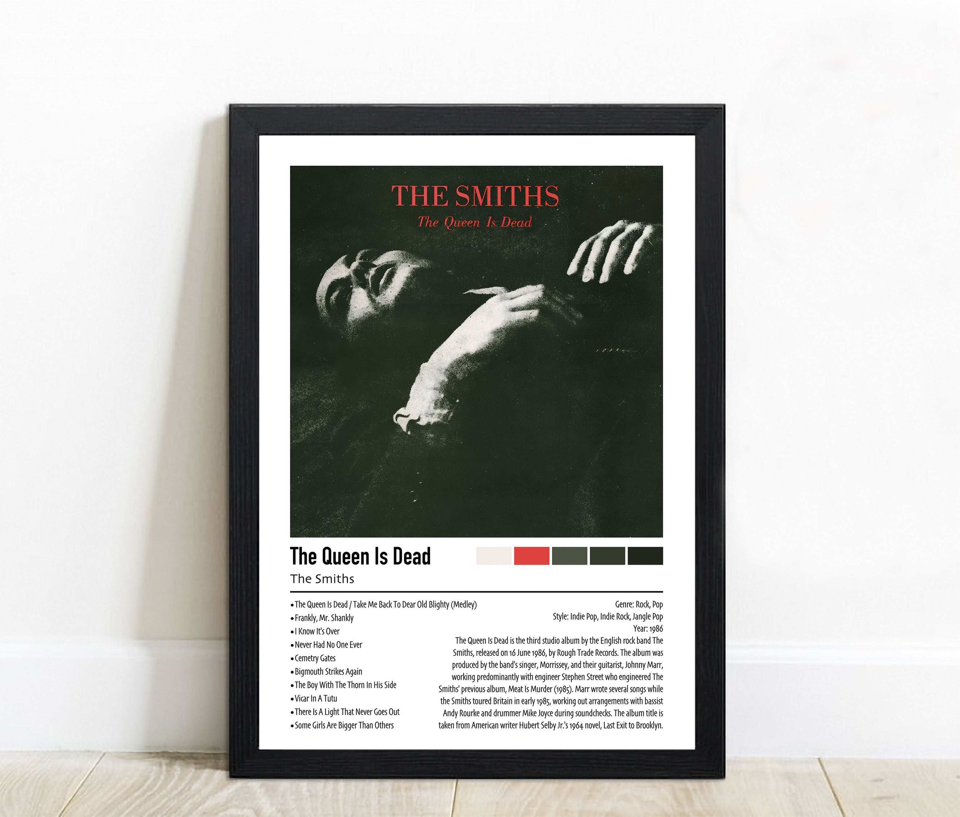 The Smiths| The Queen Is Dead | Custom Album Cover Poster Print