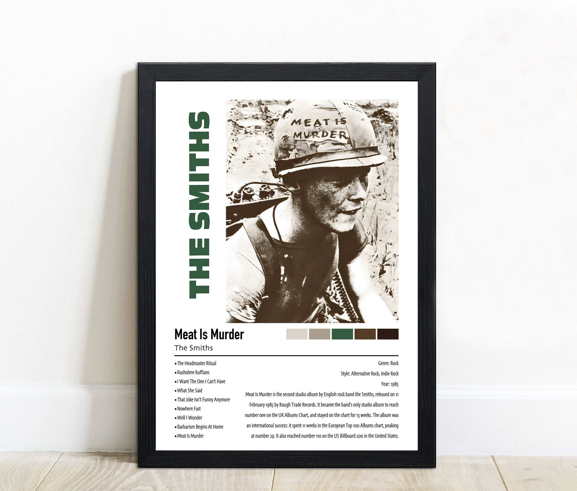 The Smiths | Meat Is Murder | Custom Album Cover Poster Print