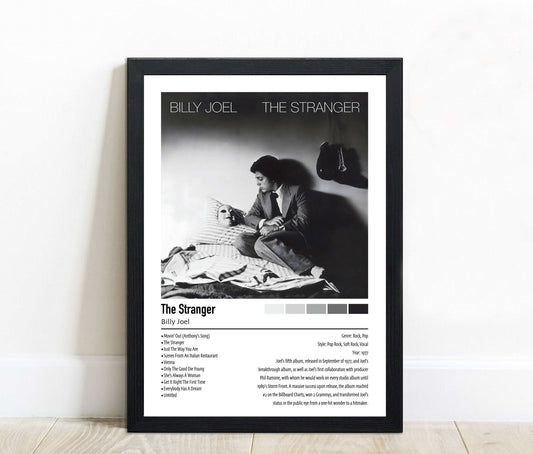 Billy Joel | The Stranger| Custom Album Cover Poster Print