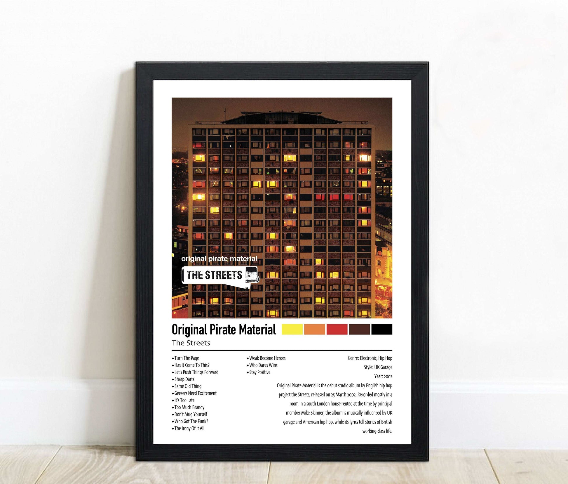 The Streets | Original Pirate Material | Custom Album Cover Poster Print