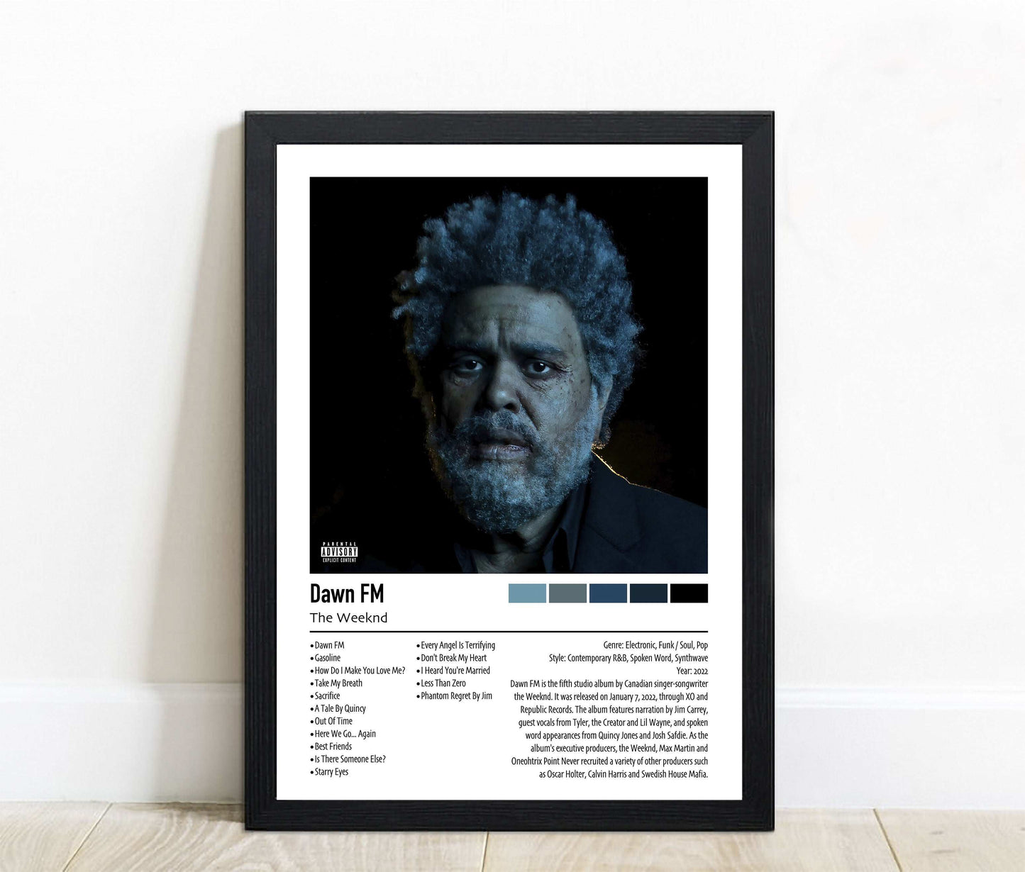 The Weeknd | Dawn FM | Custom Album Cover Poster Print
