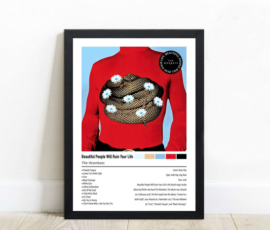 The Wombats | Beautiful People Will Ruin Your Life | Custom Album Cover Poster Print