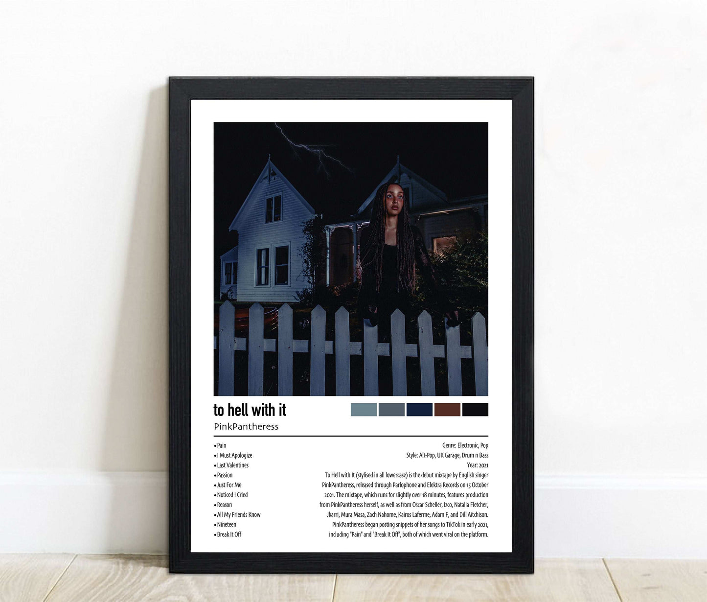 PinkPantheress | to hell with it | Custom Album Cover Poster Print