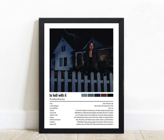 PinkPantheress | to hell with it | Custom Album Cover Poster Print