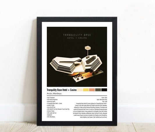 Arctic Monkeys | Tranquility Base Hotel + Casino | Custom Album Cover Poster Print