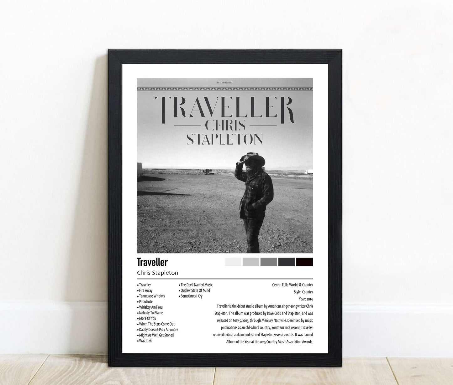 Chris Stapleton | Traveller | Custom Album Cover Poster Print