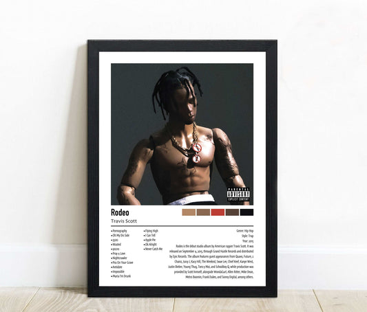 Travis Scott | Rodeo | Custom Album Cover Poster Print