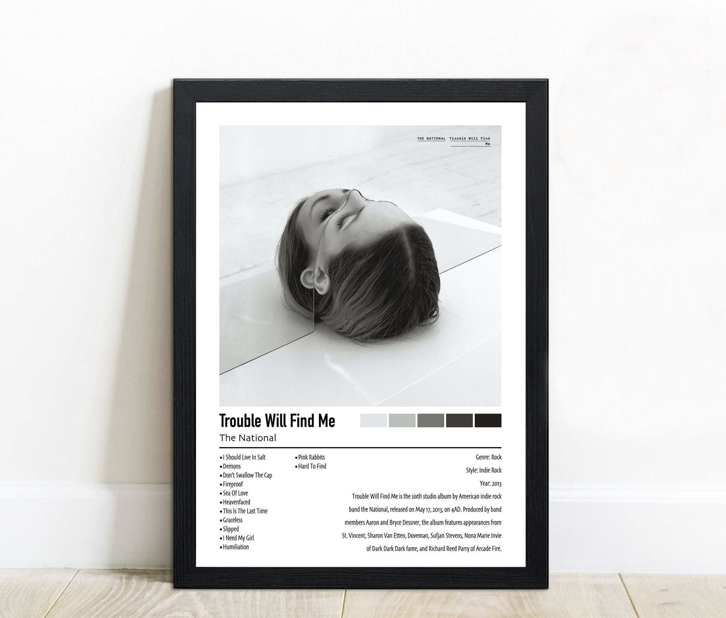 The National | Trouble Will Find Me | Custom Album Cover Poster Print
