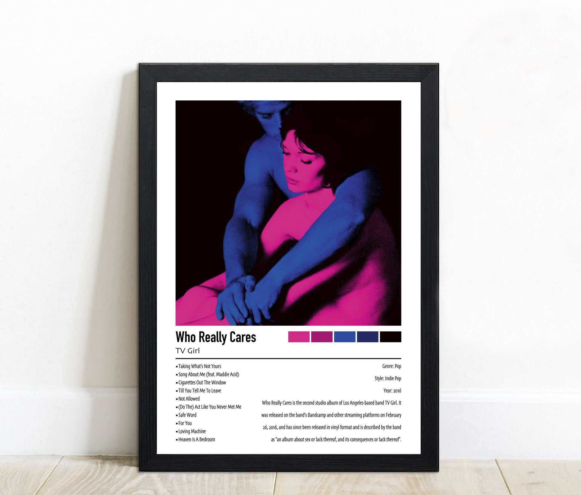 TV Girl | Who Really Cares | Custom Album Cover Poster Print