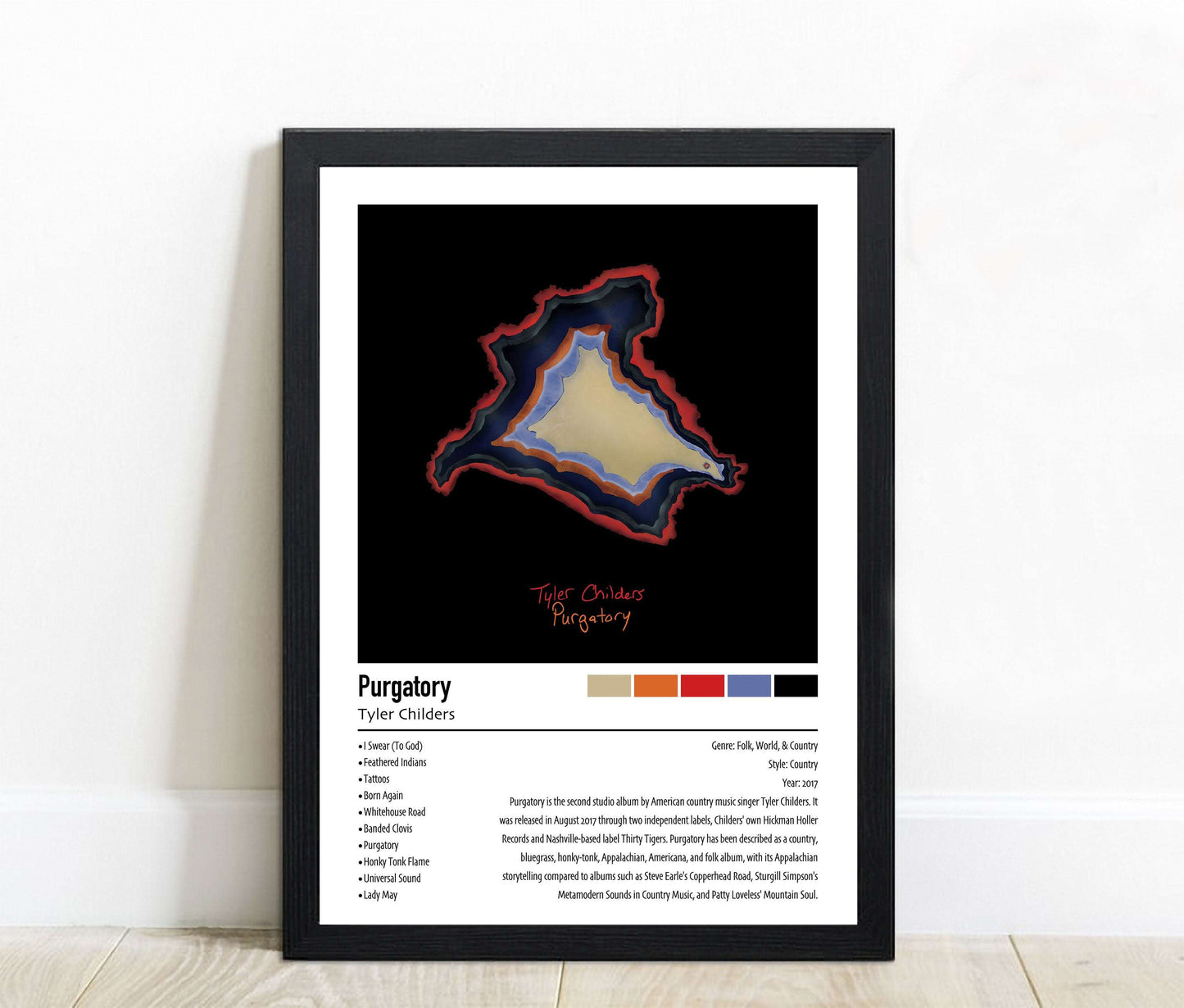 Tyler Childers | Purgatory | Custom Album Cover Poster Print