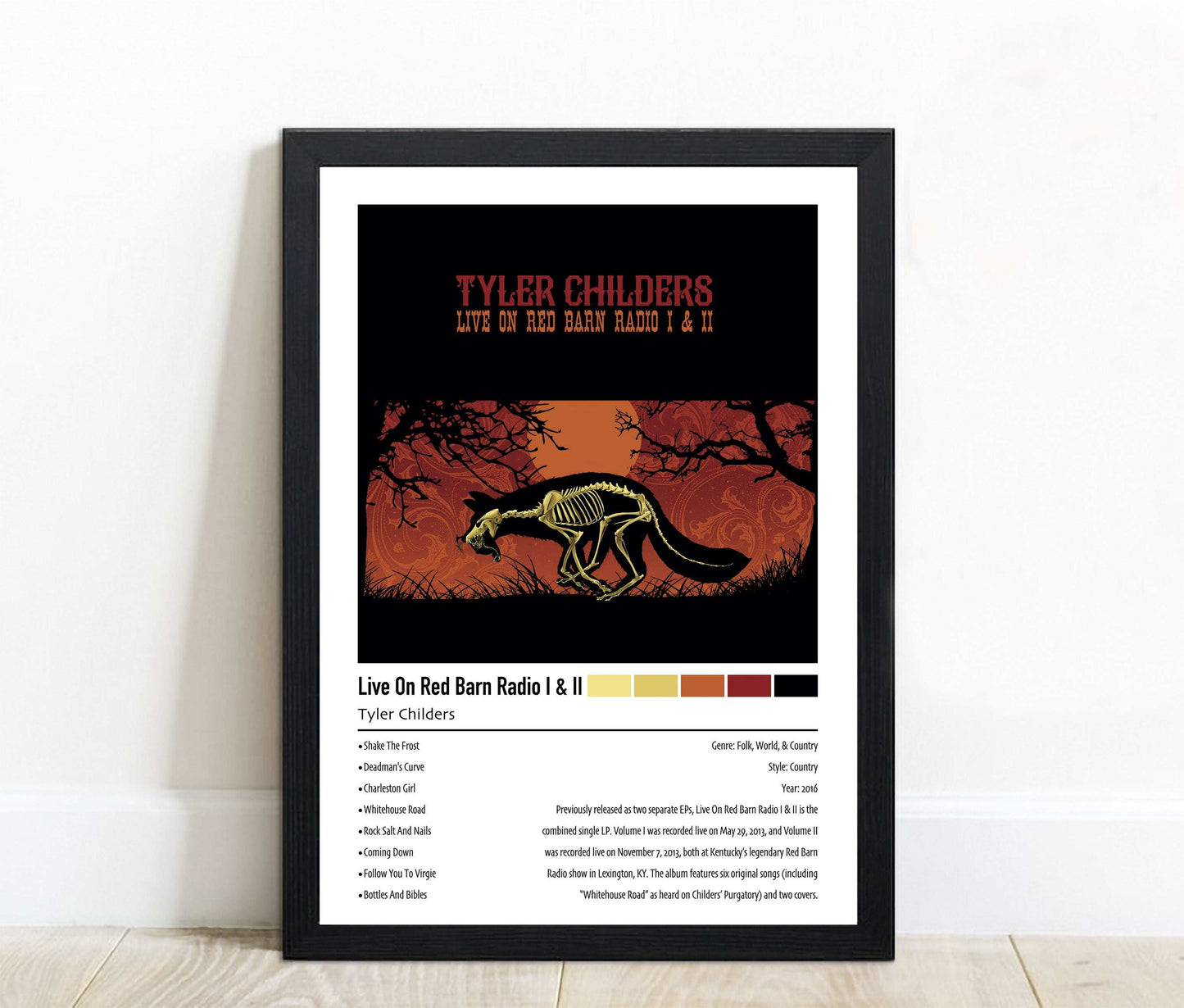 Tylers Child | Live On Red Barn Radio I & II | Custom Album Cover Poster Print
