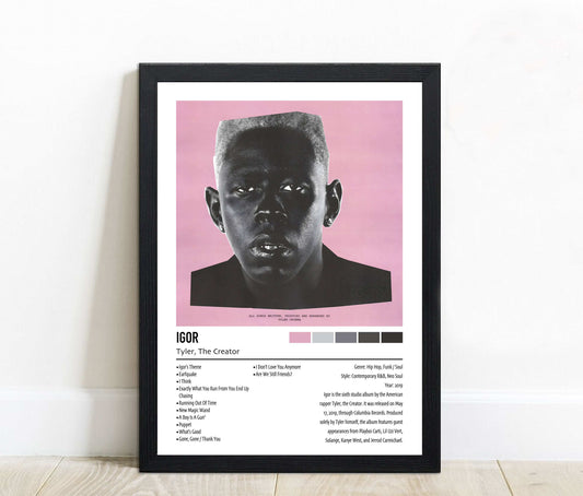 Tyler, The Creator | IGOR | Custom Album Cover Poster Print