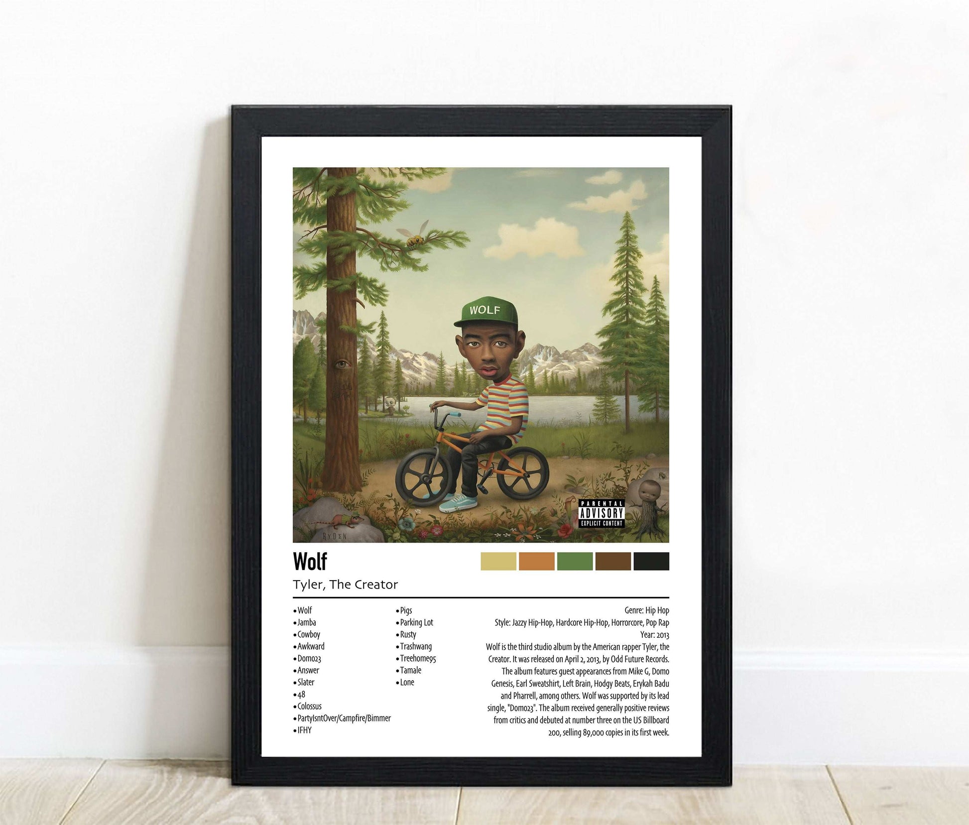 Tyler, The Creator | Wolf | Custom Album Cover Poster Print