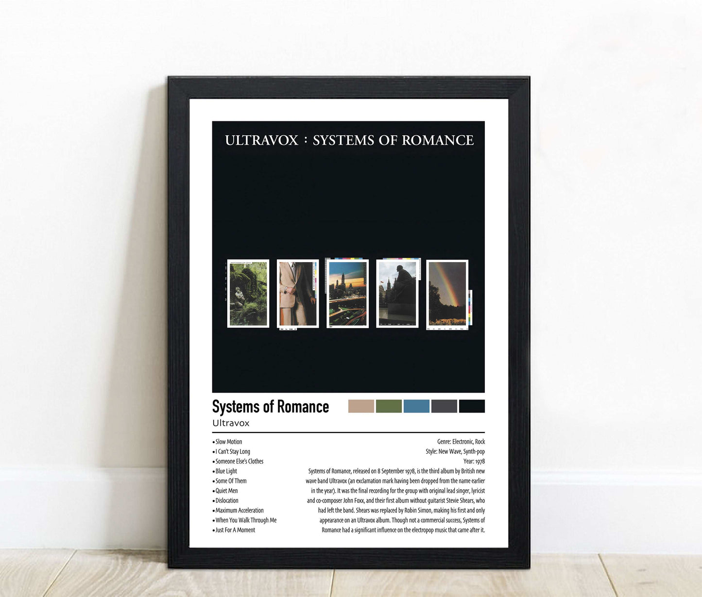 Ultravox | Systems of Romance | Custom Album Cover Poster Print