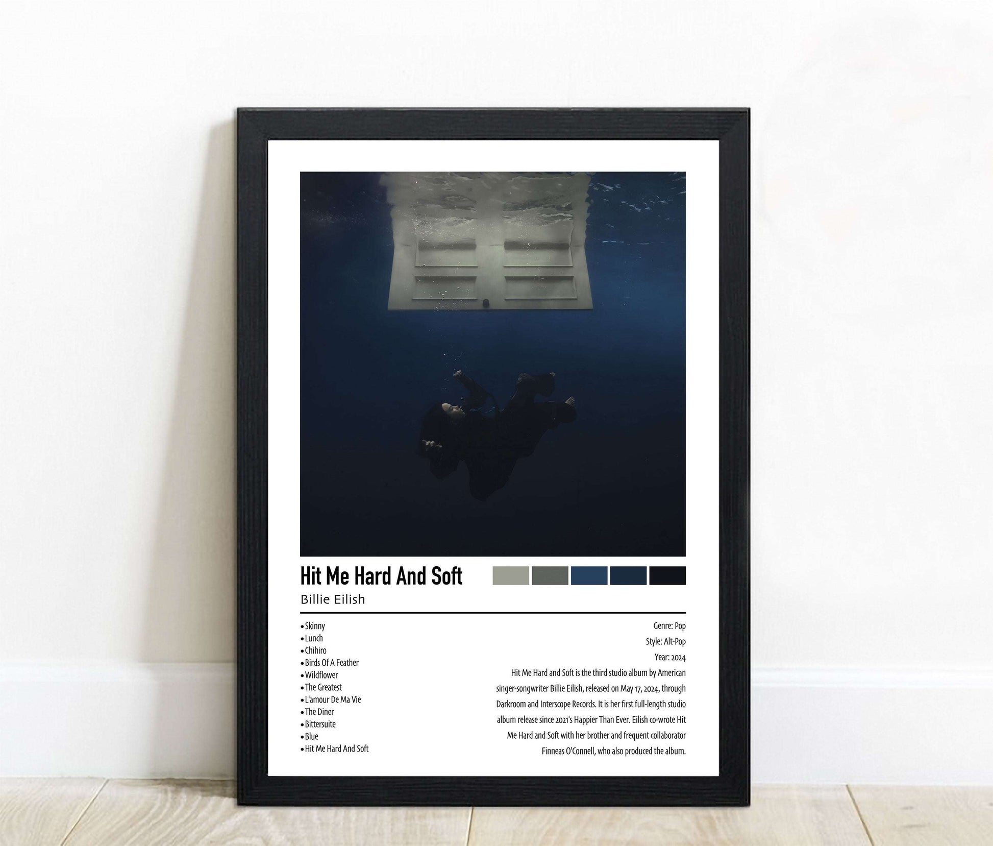 Billie Eilish | Hit Me Hard And Soft | Custom Album Cover Poster Print