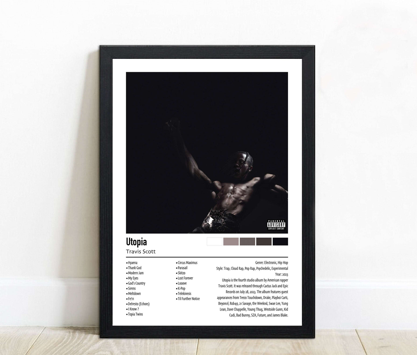 Travis Scott | Utopia | Custom Album Cover Poster Print