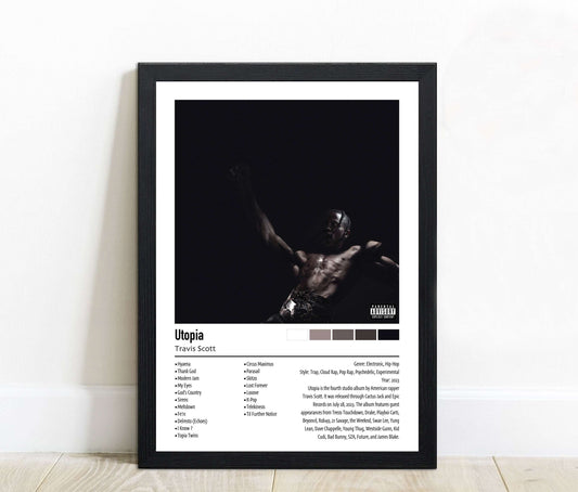 Travis Scott | Utopia | Custom Album Cover Poster Print
